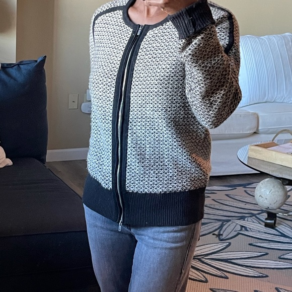 J.Crew Women Black Wool Cardigan. Size Small - Picture 2 of 7